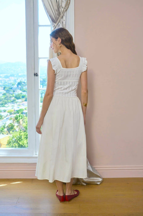 Creme Midi Dress