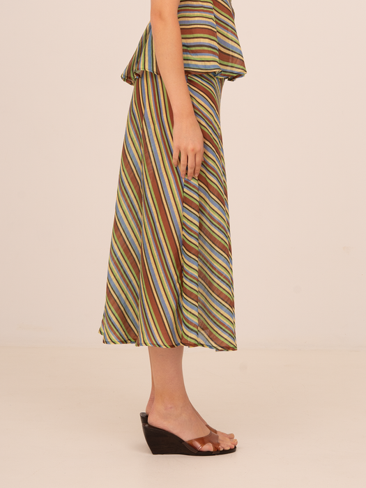 Rayas Midi Skirt