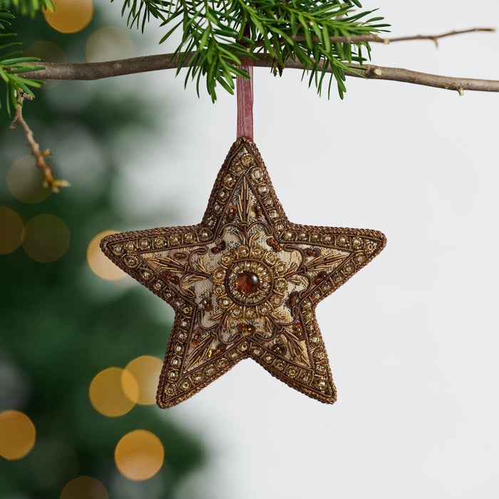 Victorian Star Beaded Ornament