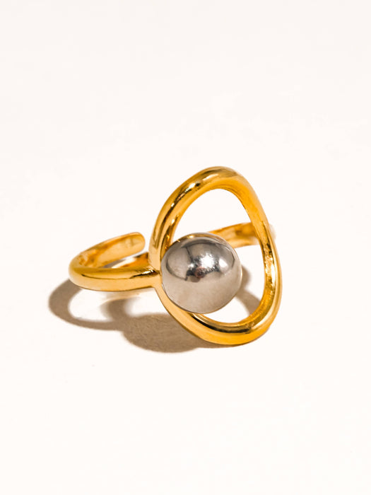 Two Tone Round Ring