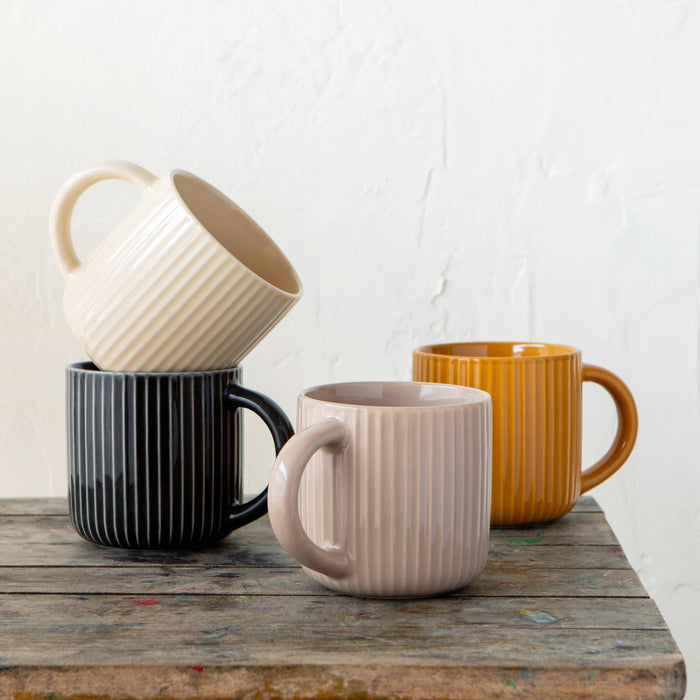 Shadow Fluted Mug
