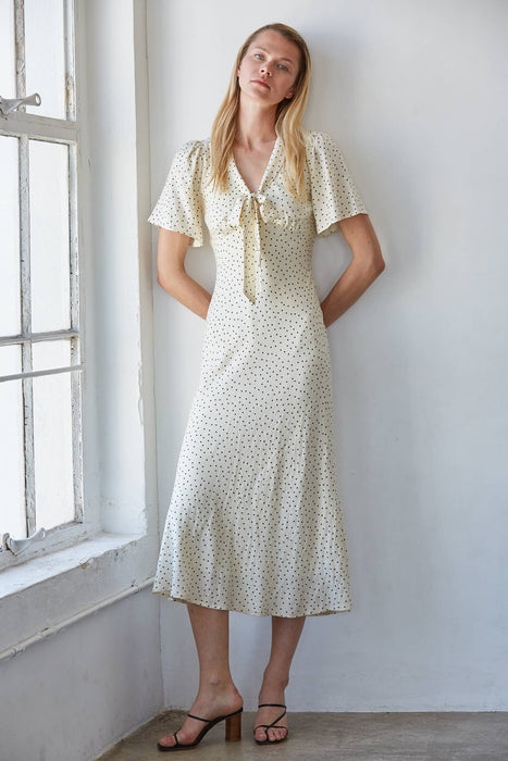 Pois V-neck Midi Dress