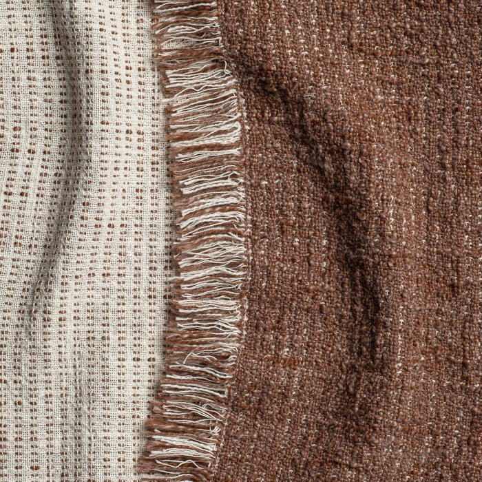 Reversible Chestnut Throw Blanket