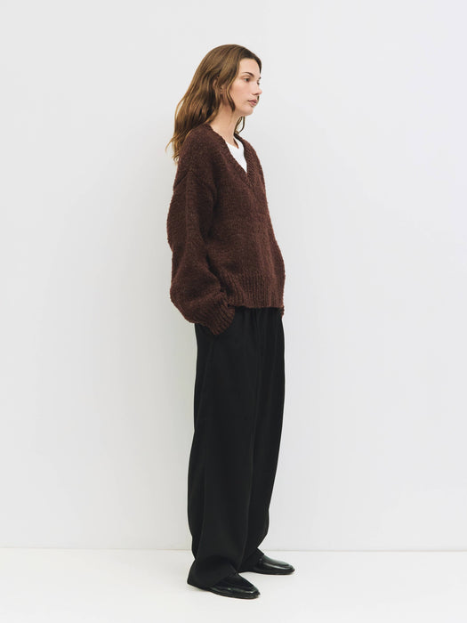 Oversized Boucle Knit Sweater