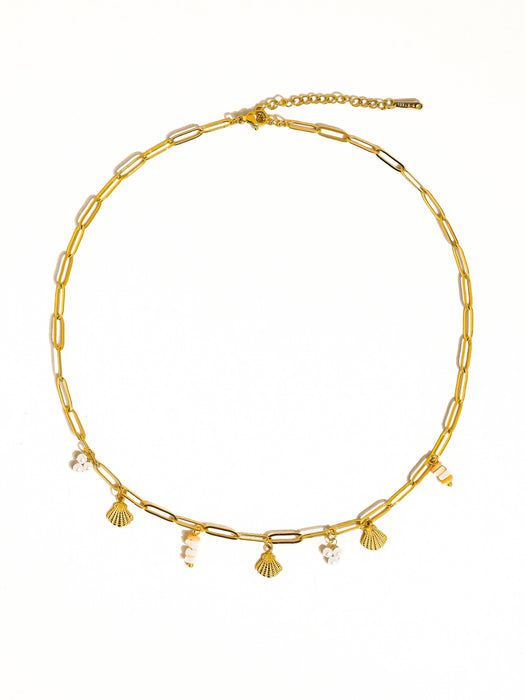 June Seashells Charm Necklace