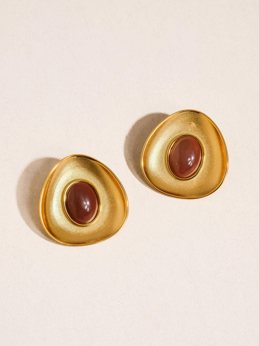 Ovale Stone Studs