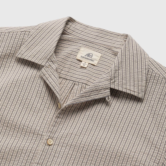 Nate Crinkle Stripe Cabana Shirt