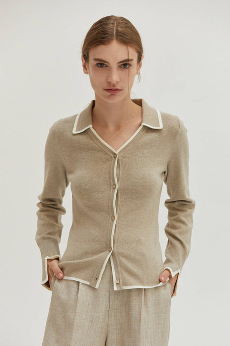Hepburn Cardigan Beige