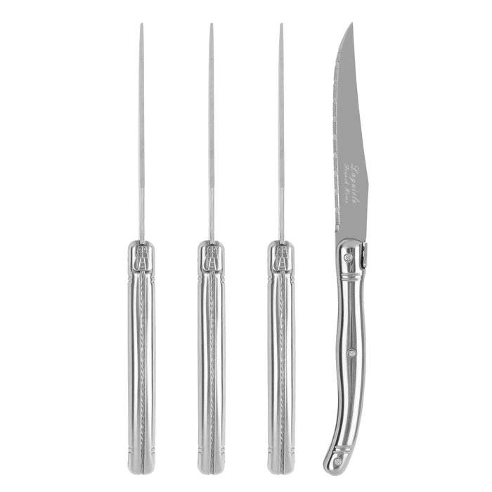 Laguiole Connoisseur 4-Piece Stainless-Steel Steak Knife Set