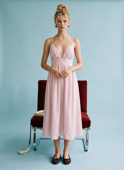 Blake Open Back Midi Dress