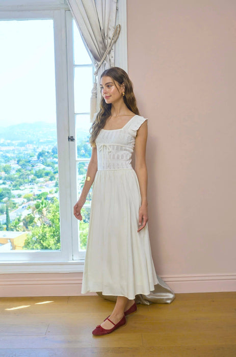 Creme Midi Dress