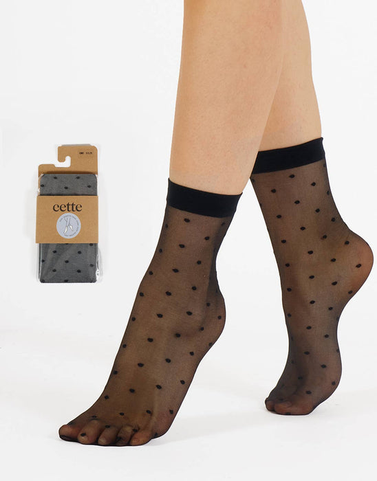 Sheer Polka Dots Socks