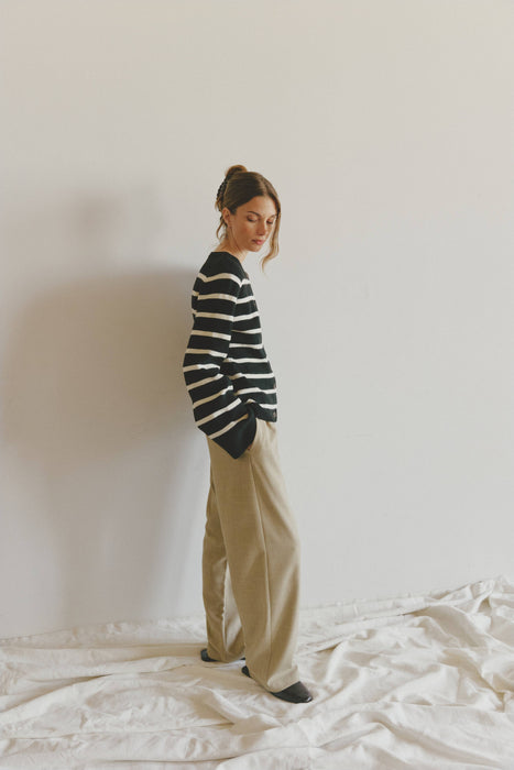 London Striped Cardigan