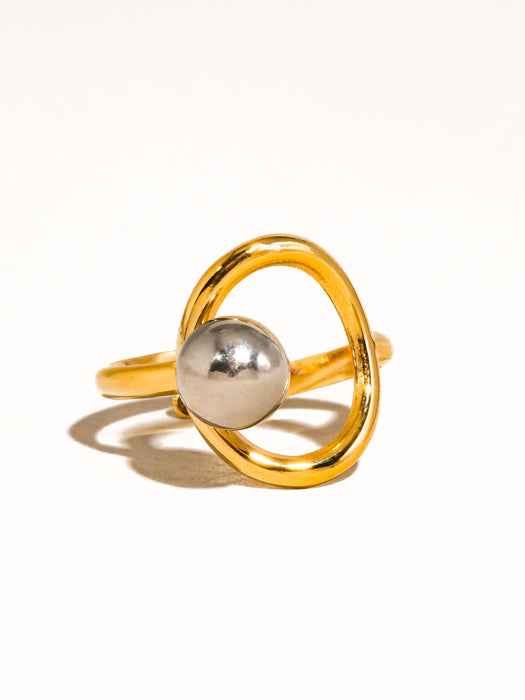 Two Tone Round Ring
