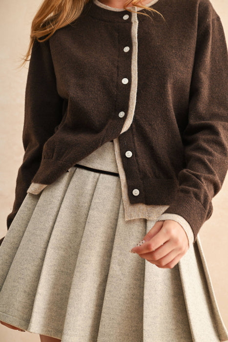 Deux Tone Cardigan