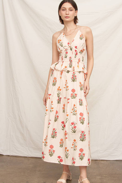 Fleur Cotton Maxi Skirt