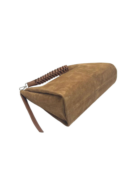 Braided Suede Shoulder Bag