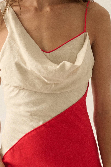 Lucia Linen-Blend Maxi Dress