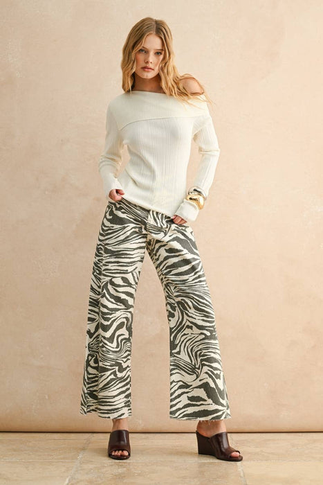 Cecilia Asymmetric Long Sleeve Top