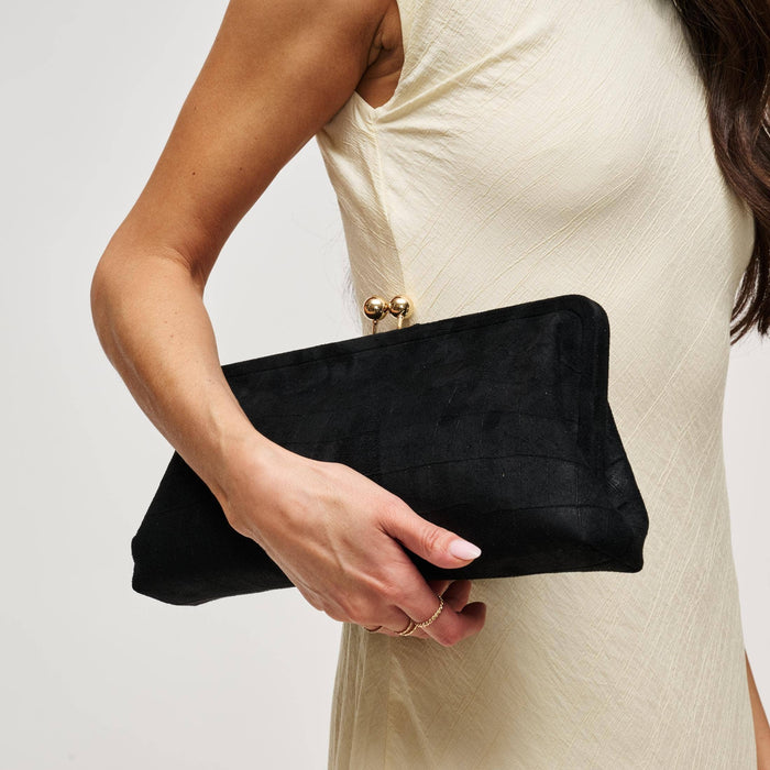 Kristin - Faux Suede Clutch