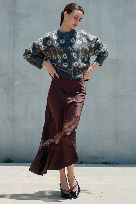 Astrid Diamond Knit Cardigan