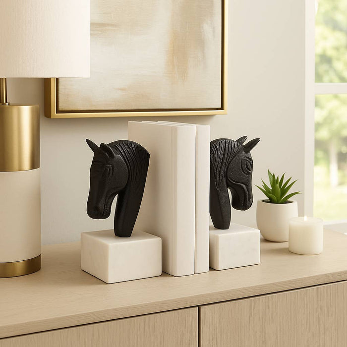 Horse Head Bookends