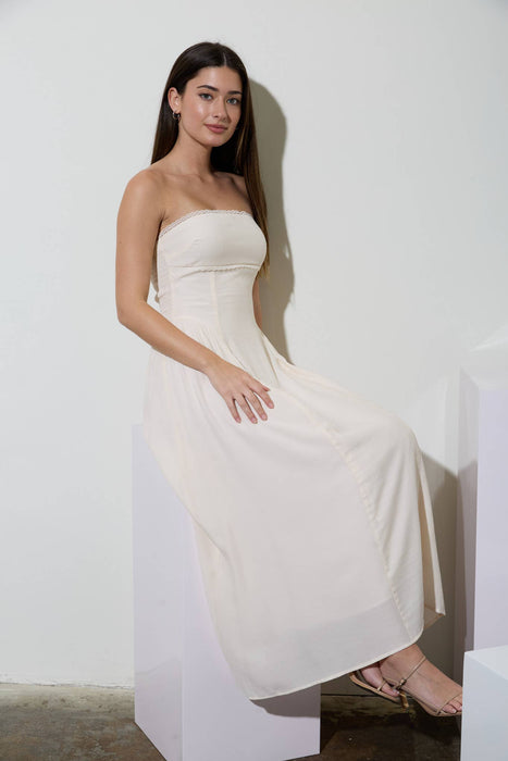 Maria Strapless Midi Dress