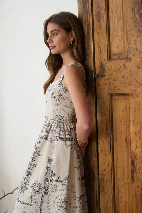Provence Toile Midi Dress