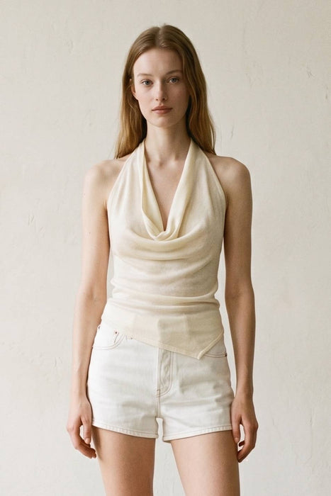 Asymmetrical Halter Top