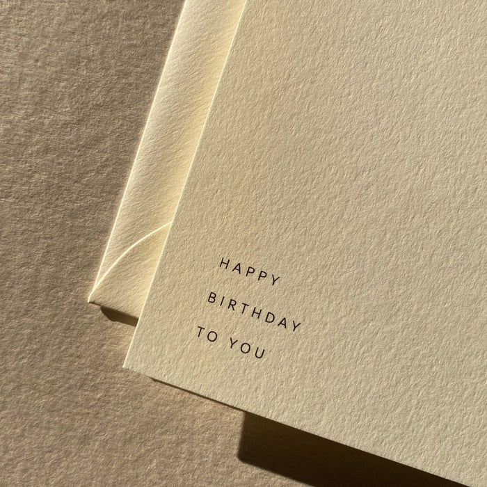 Happy Birthday To You Card