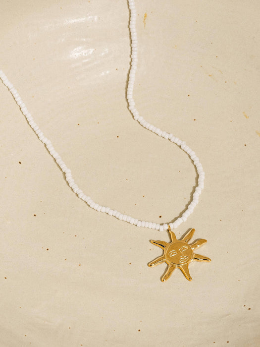 Sun Beaded Necklace