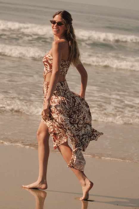 Elena Smocked Maxi Skirt
