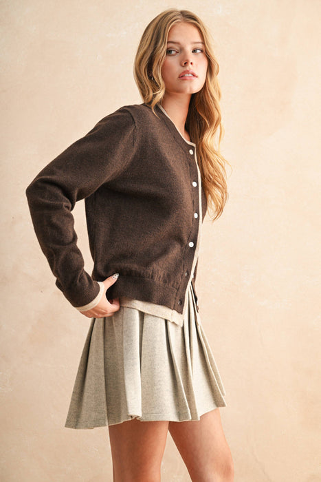 Deux Tone Cardigan