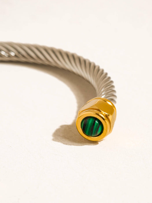 Vail Stone Braided Bangle
