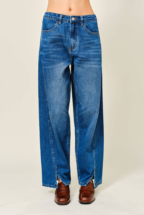 Le Slit Barrel Jeans