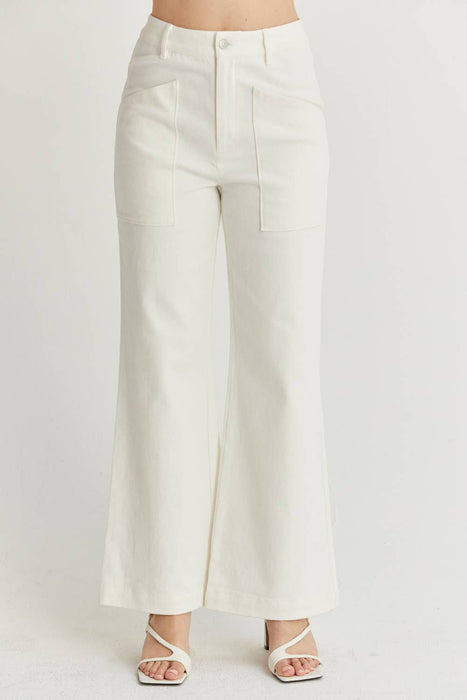 Ecru Flare Pants