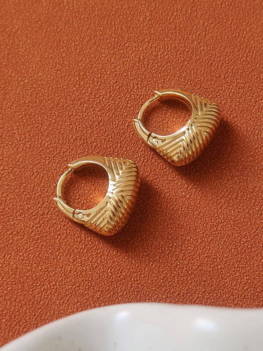 Textured Hoop Earrings