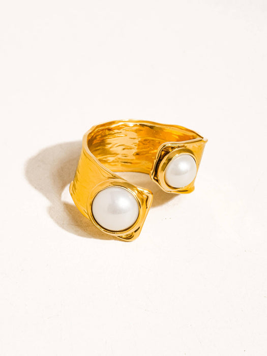Pearl Abstract Ring