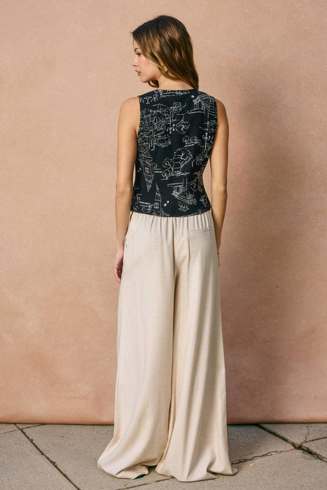 Linen Wide Leg Pants