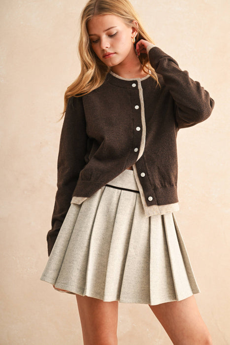 Deux Tone Cardigan