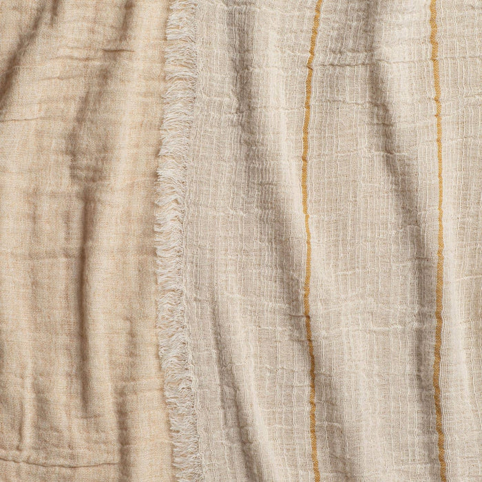 Marigold Stripe Throw Blanket