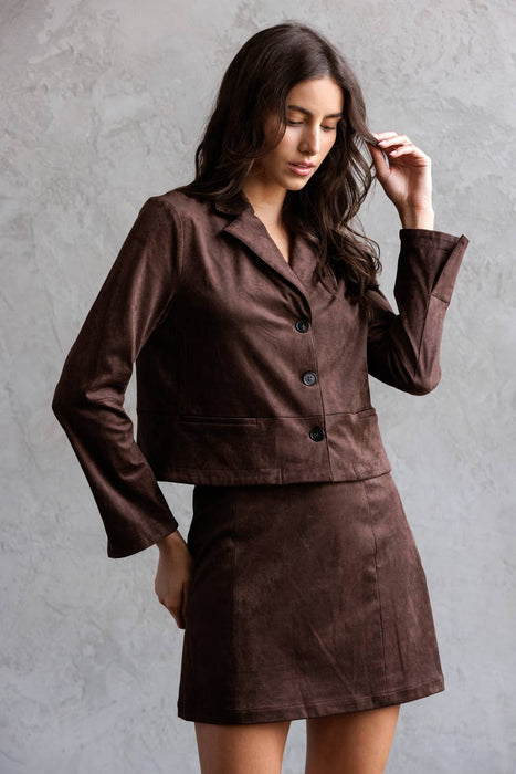 Le Chocolate Mini Skirt