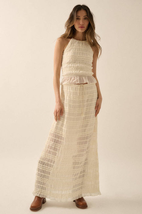 Shay Ruffle Maxi Skirt