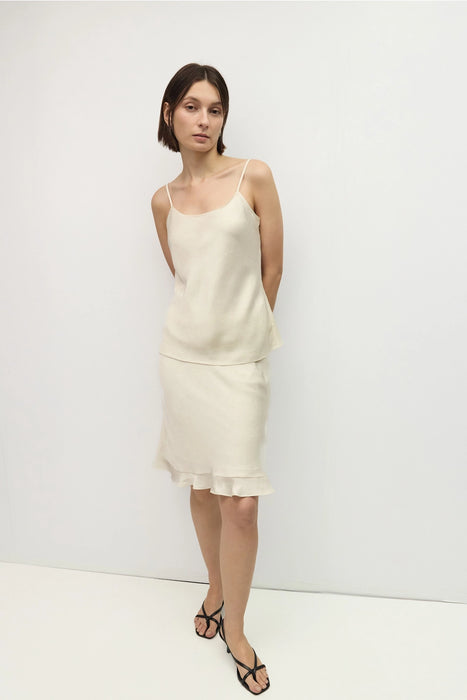 Elizabeth Knee Length Satin Skirt