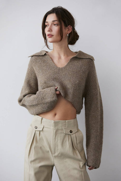 Cici Waffle Knit Sweater