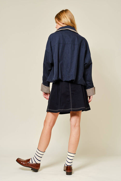 Gingham Cuff Coat