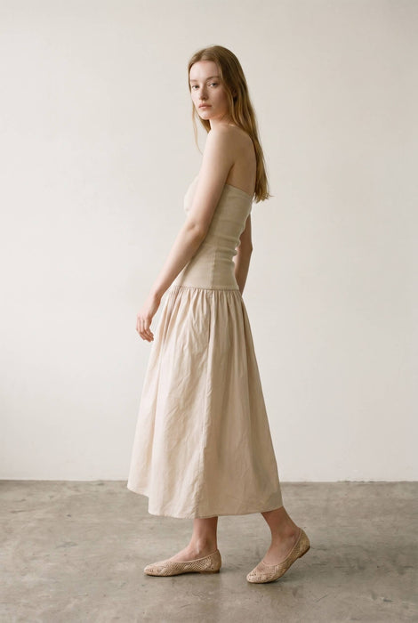 Kitt Strapless Knit Midi Dress
