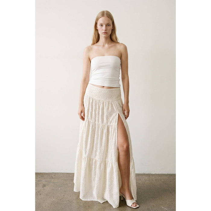 Flora Embroidered Maxi Skirt