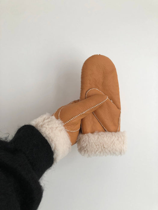 Shearling Leather Mitten