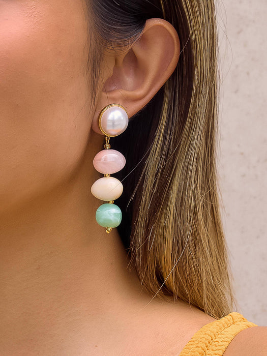 Pastel Beaded Earring